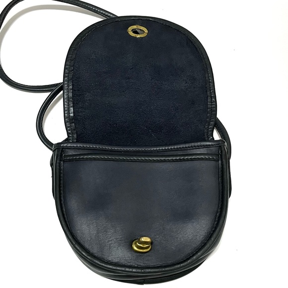 COACH 9825 Vintage Blue-Black Mini Bag Crossbody - 1980’s EUC - Picture 2 of 15